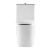 Унитаз компакт Black&White W-6610 6610W с бачком и сиденьем Микролифт-3