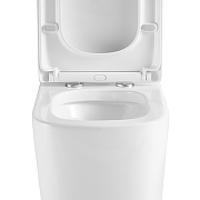 Унитаз компакт Black&White W-6610 6610W с бачком и сиденьем Микролифт-6