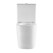 Унитаз компакт Black&White W-6610 6610W с бачком и сиденьем Микролифт-9