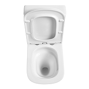 Унитаз компакт Black&White W-6620 6620W с бачком и сиденьем Микролифт-5