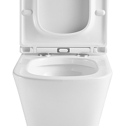 Унитаз компакт Black&White W-6620 6620W с бачком и сиденьем Микролифт-6