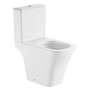 Унитаз компакт Black&White W-6620 6620W с бачком и сиденьем Микролифт-7