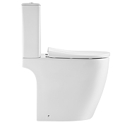 Унитаз компакт Black&White W-6650 6650W с бачком и сиденьем Микролифт-1