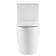 Унитаз компакт Black&White W-6650 6650W с бачком и сиденьем Микролифт-2