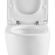 Унитаз компакт Black&White W-6650 6650W с бачком и сиденьем Микролифт-6