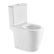 Унитаз компакт Black&White W-6650 6650W с бачком и сиденьем Микролифт-7