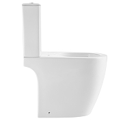 Унитаз компакт Black&White W-6650 6650W с бачком и сиденьем Микролифт-8