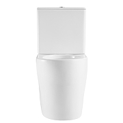 Унитаз компакт Black&White W-6650 6650W с бачком и сиденьем Микролифт-9