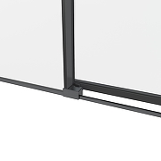 Душевой уголок Black&White S1220-9090GM 90x90 12209090GM профиль оружейная сталь стекло прозрачное-2