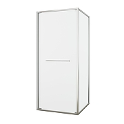 Душевой уголок Black&White S1120-9090N 90x90 11209090N профиль брашированный никель стекло прозрачное