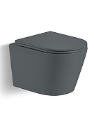 Унитаз River Ontario 485 MG 10000013701 подвесной цвет Серый матовый с сиденьем Микролифт