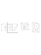 Унитаз River Michigan 520 MB 10000013706 подвесной цвет Черный матовый с сиденьем Микролифт-3