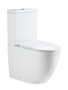 Унитаз компакт River Michigan 640 WT 10000013714 напольный цвет Белый глянец с бачком и сиденьем Микролифт