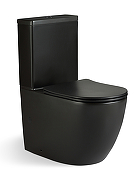 Унитаз компакт River Michigan 640 MB 10000013715 напольный цвет Черный матовый с бачком и сиденьем Микролифт