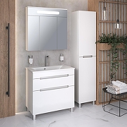 Тумба под раковину Aqua de Marco Olivia 80 2080COLI/F/2 цвет Белый-8