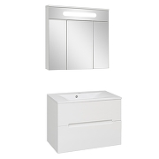 Тумба под раковину Aqua de Marco Olivia 80 2080COLI/H/2 подвесная цвет Белый-4