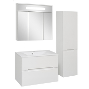 Тумба под раковину Aqua de Marco Olivia 80 2080COLI/H/2 подвесная цвет Белый-5