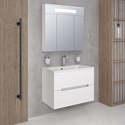 Тумба под раковину Aqua de Marco Olivia 80 2080COLI/H/2 подвесная цвет Белый-6