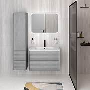 Тумба под раковину Aqua de Marco Parma 80 2080GRPAR подвесная цвет Дымчатый серый-6