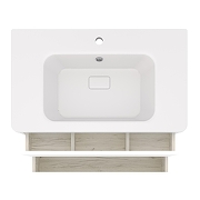 Тумба под раковину Aqua de Marco Parma 80 2080WPAR подвесная цвет Белый-5