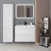 Тумба под раковину Aqua de Marco Astra 80 2080WСAST/H подвесная цвет Белый-7