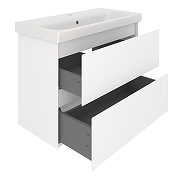 Тумба под раковину Aqua de Marco Astra 80 2080WСAST/H/M подвесная цвет Белый-3