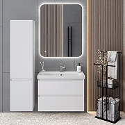 Тумба под раковину Aqua de Marco Astra 80 2080WСAST/H/M подвесная цвет Белый-6