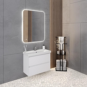 Тумба под раковину Aqua de Marco Astra 80 2080WСAST/H/M подвесная цвет Белый-7