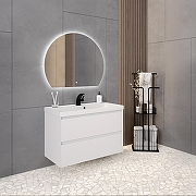 Тумба под раковину Aqua de Marco Astra 90 2090WСAST/H подвесная цвет Белый-9