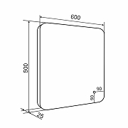 Зеркало Aqua de Marco Milan 50х60 MIL50/60 с подсветкой с сенсорным выключателем и диммером-19