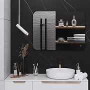 Зеркало Aqua de Marco Milan 60х80 MIL60/80 с подсветкой с сенсорным выключателем и диммером-8