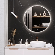 Зеркало Aqua de Marco Milan 77 MIL77 с подсветкой с сенсорным выключателем и диммером