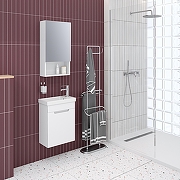 Зеркальный шкаф Aqua de Marco City 40 R 1040WCSYD цвет Белый-4