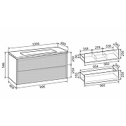 Тумба под раковину Aqua de Marco Parma 100 20100GRPAR подвесная цвет Дымчатый серый-10