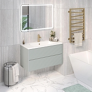 Тумба под раковину Aqua de Marco Parma 100 20100MINTPAR подвесная цвет Мята-5