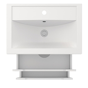 Тумба под раковину Aqua de Marco City 60 2060WCITY/H подвесная цвет Белый-3