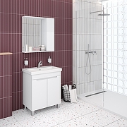 Тумба под раковину Aqua de Marco City 70 2070WCITY/F цвет Белый-4