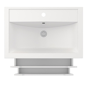 Тумба под раковину Aqua de Marco City 70 2070WCITY/H подвесная цвет Белый-3