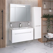 Тумба под раковину Aqua de Marco Olivia 100 2100COLI/H подвесная цвет Белый-5