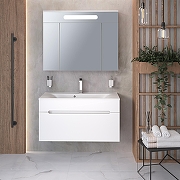 Тумба под раковину Aqua de Marco Olivia 100 2100COLI/H подвесная цвет Белый-6