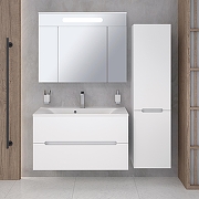 Тумба под раковину Aqua de Marco Olivia 100 2100COLI/H/2 подвесная цвет Белый-4