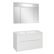 Тумба под раковину Aqua de Marco Olivia 100 2100COLI/H/2 подвесная цвет Белый-5