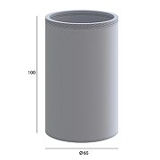 Стакан для зубных щеток Boheme Uno 10974-BRB цвет Брашированная бронза-1