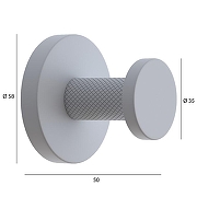 Крючок Boheme Uno 10976-CB цвет Брашированная медь-1