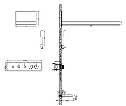 Душевая система Boheme Fusion 131-2-BRB с термостатом цвет Брашированная бронза-1