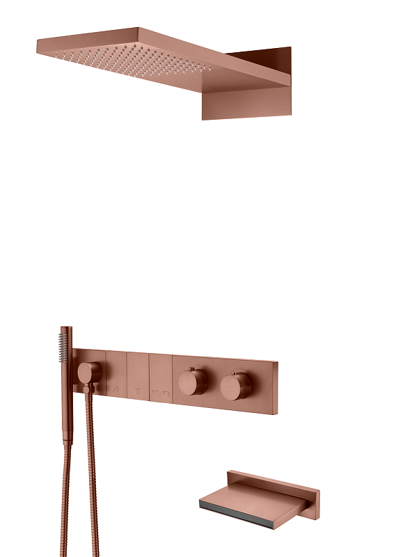 Душевая система Boheme Zodiac 133-2-BRB с термостатом 