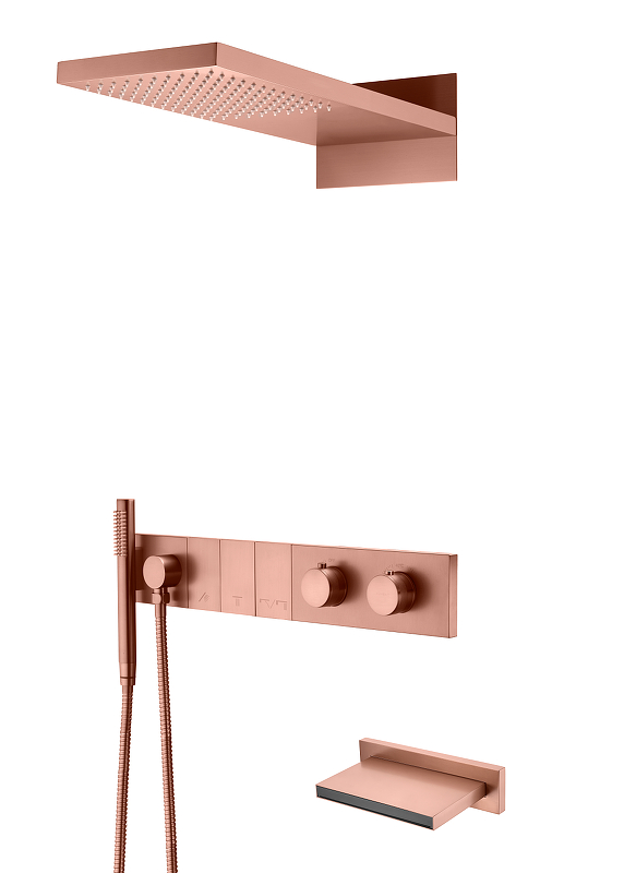 Душевая система Boheme Zodiac 133-2-CB с термостатом 