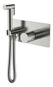Гигиенический душ со смесителем Boheme Stick 127-NB цвет Брашированный никель