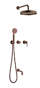 Душевая система Boheme Eterna 174-2-CB цвет Брашированная медь