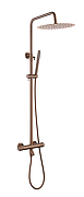 Душевая система Boheme Uno 468-T-BRB с термостатом цвет Брашированная бронза